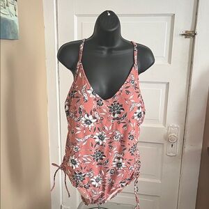 Elegant Floral One-Piece Swimsuit